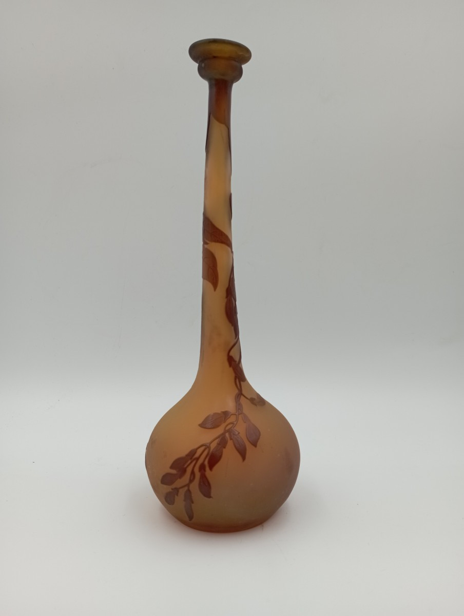 Gallé Trumpet Vase
