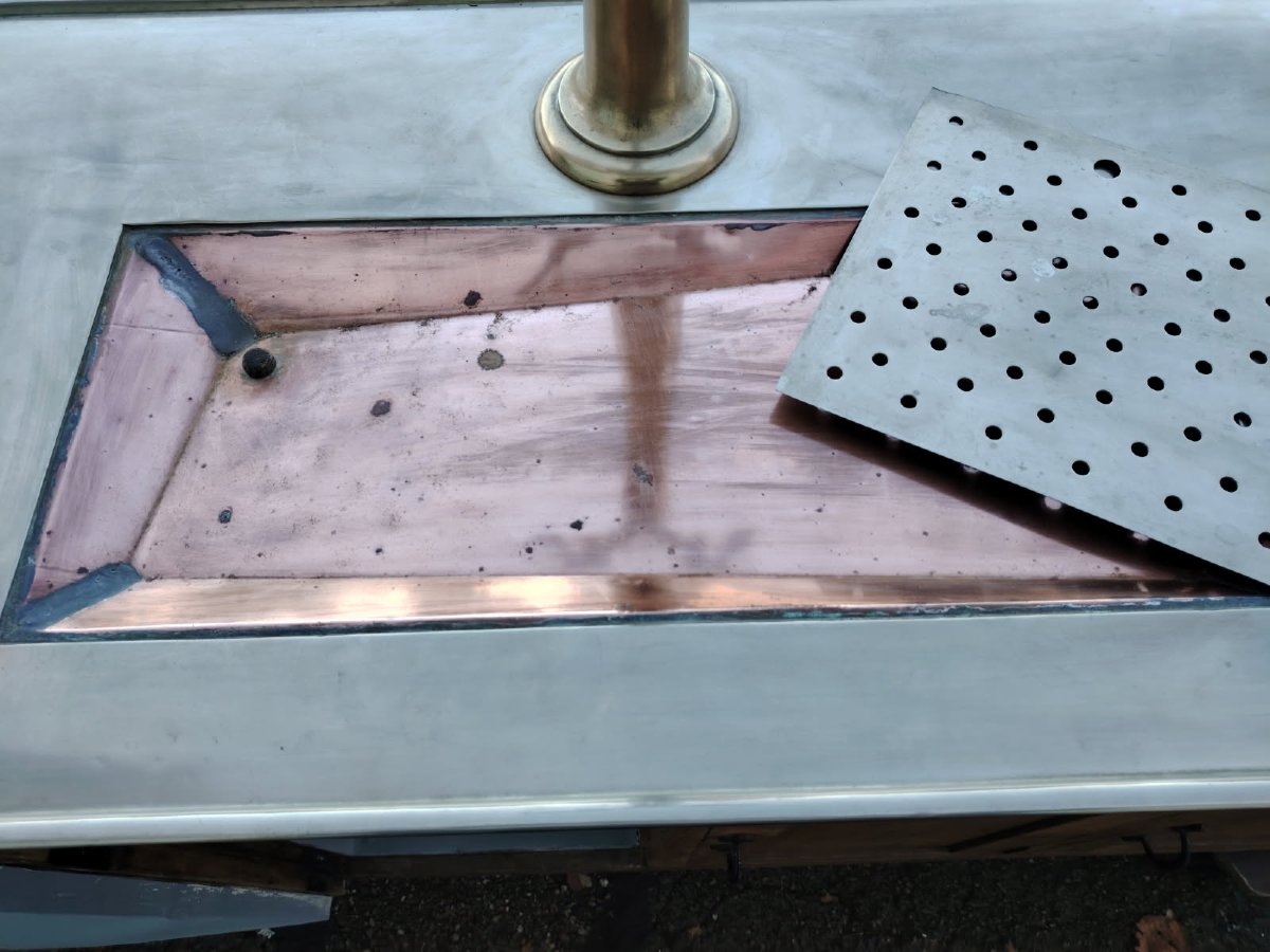 Bar en chêne et zinc  début 1900-photo-5