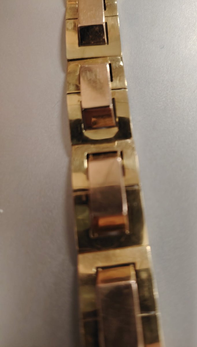 18k Gold Tank Bracelet-photo-2