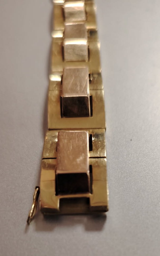 18k Gold Tank Bracelet-photo-2
