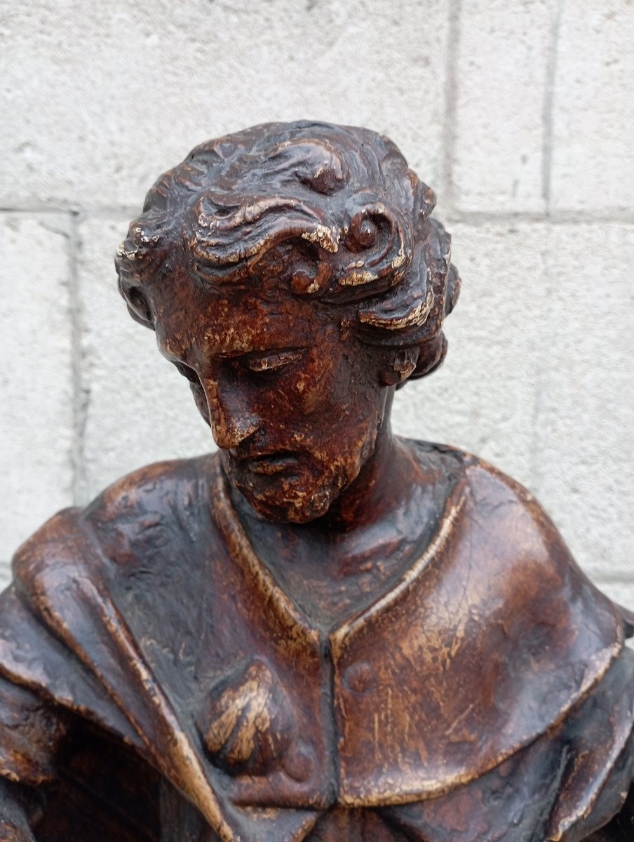 St. Roch Carved Wood, Late 17th Century-photo-4