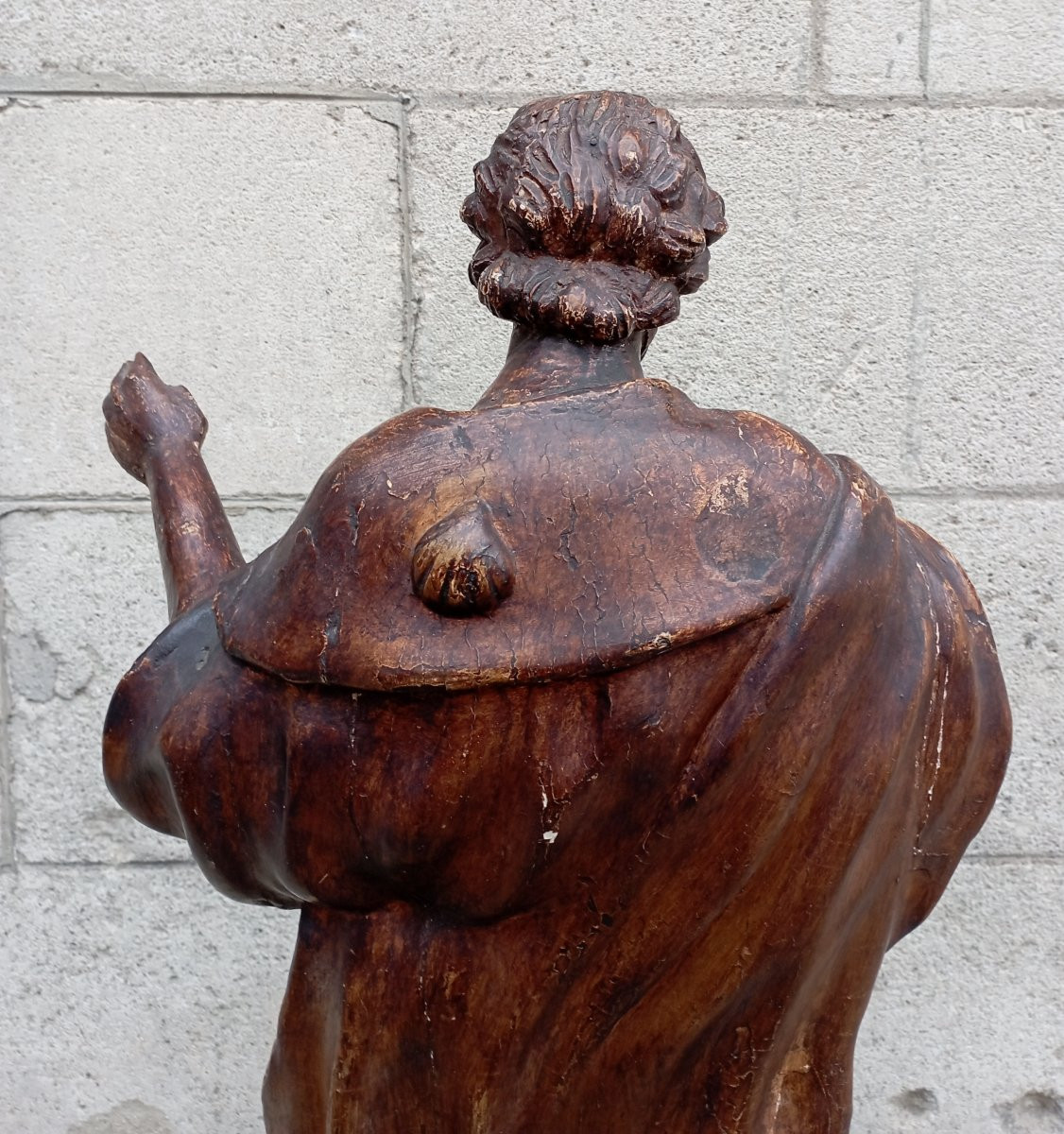 St. Roch Carved Wood, Late 17th Century-photo-2