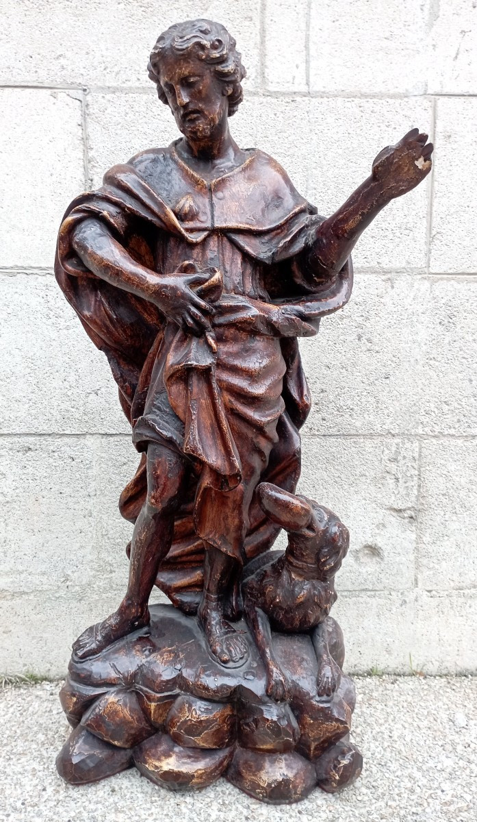 St. Roch Carved Wood, Late 17th Century