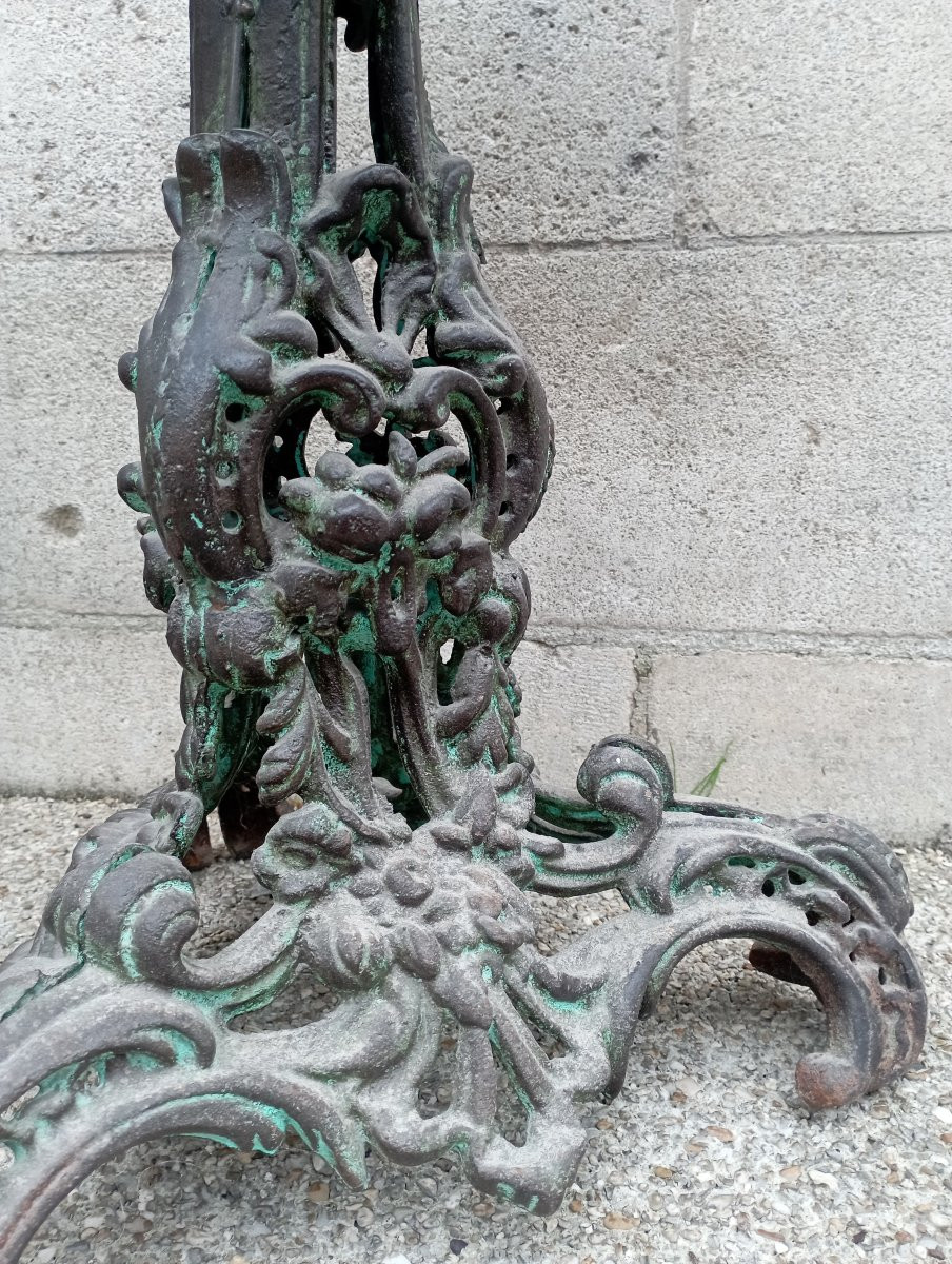 Paire de sellettes en fonte fin XIX ème siècle -photo-4