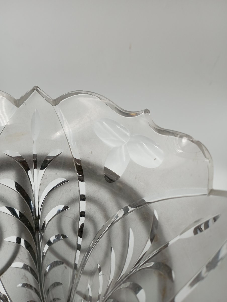 Cornets en cristal et fer forgé de style Art Déco-photo-3