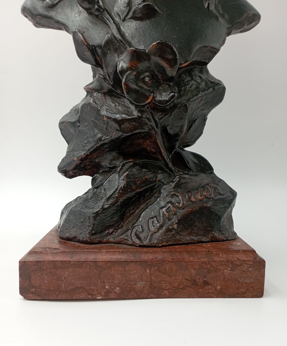 Bust Of A Woman "candor" By Julien Caussé-photo-3