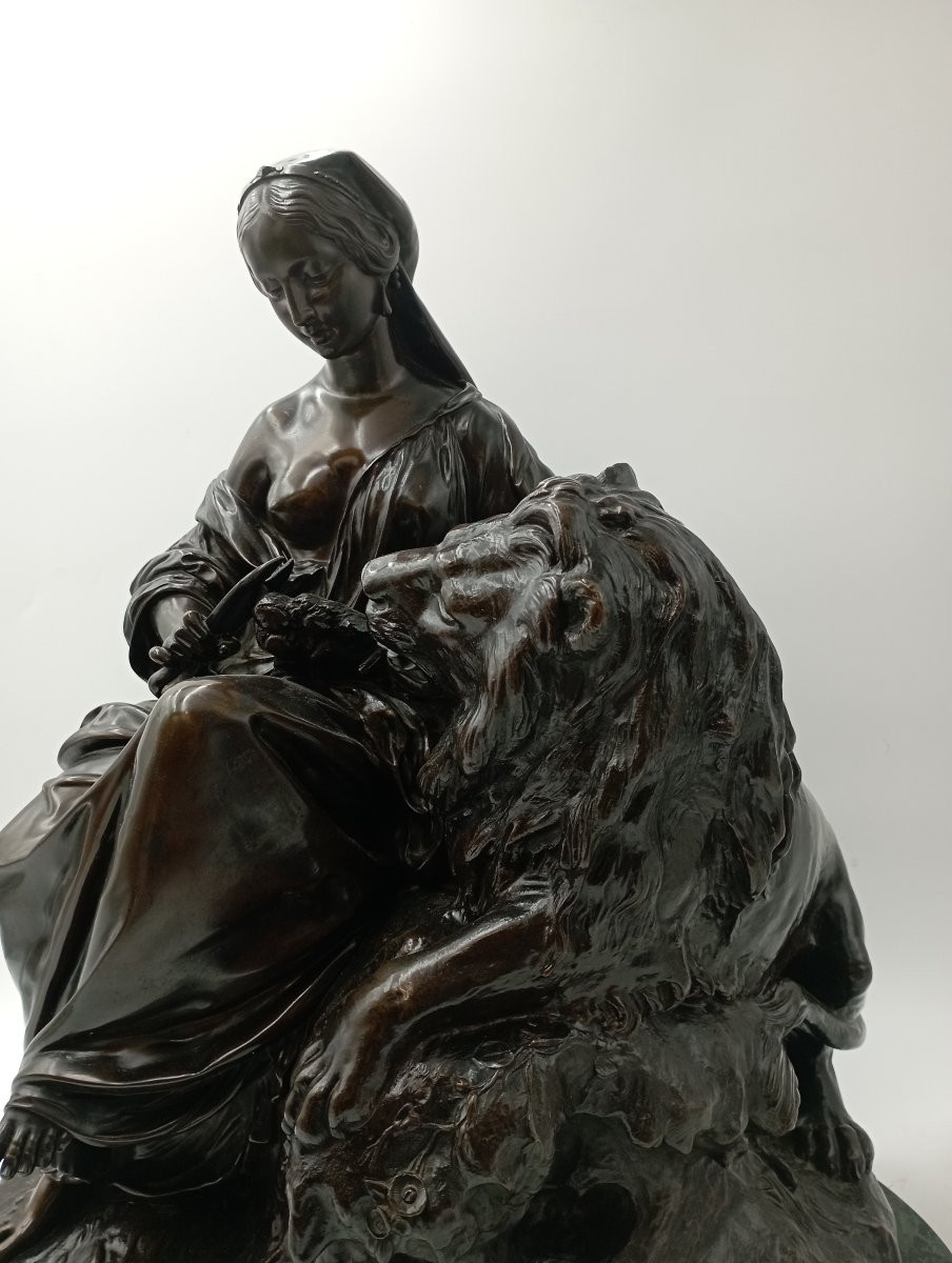 Bronze de Moreau  La Belle et la Bête-photo-2