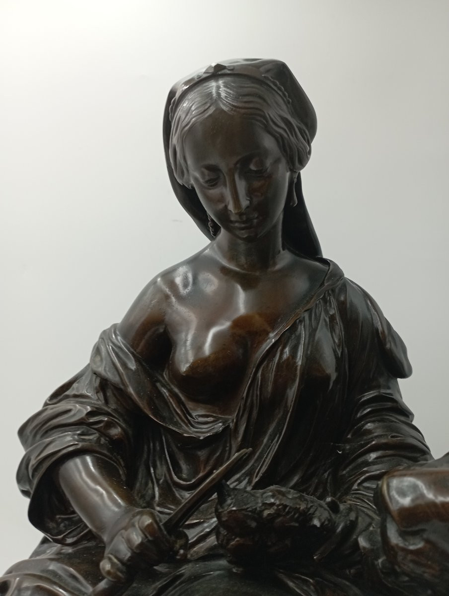 Bronze de Moreau  La Belle et la Bête-photo-3