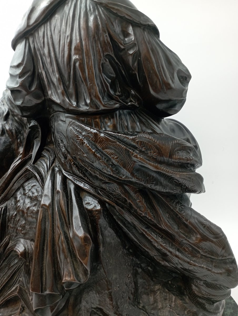 Bronze de Moreau  La Belle et la Bête-photo-5