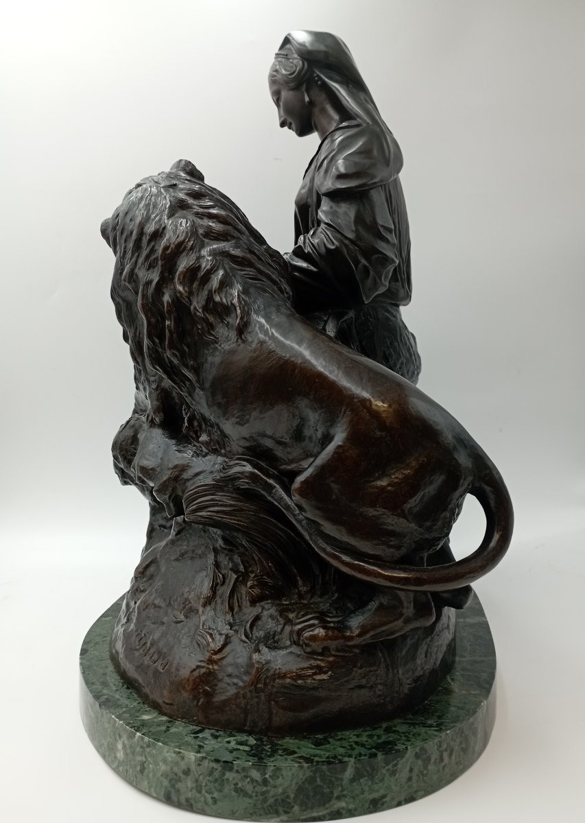 Bronze de Moreau  La Belle et la Bête-photo-6