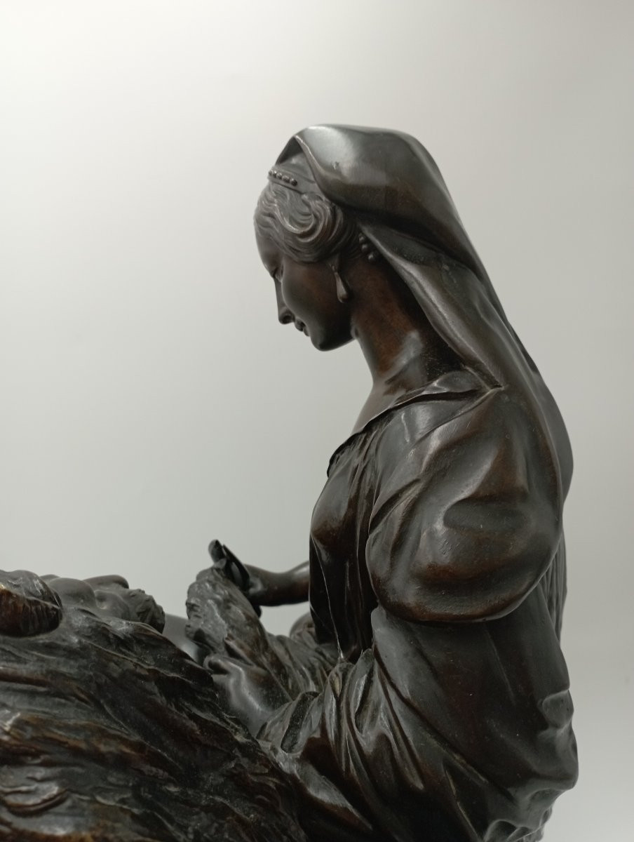 Bronze de Moreau  La Belle et la Bête-photo-7