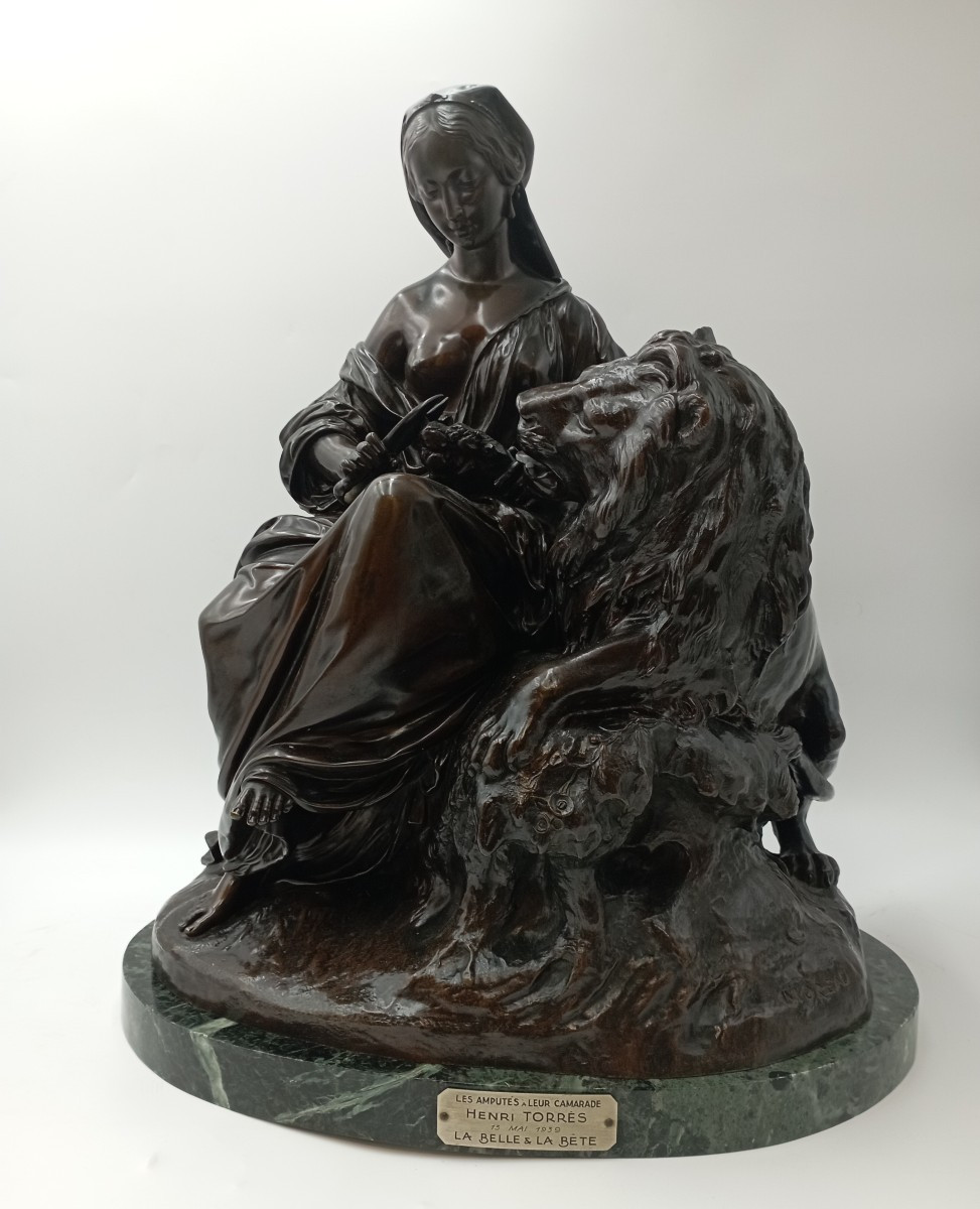 Bronze de Moreau  La Belle et la Bête