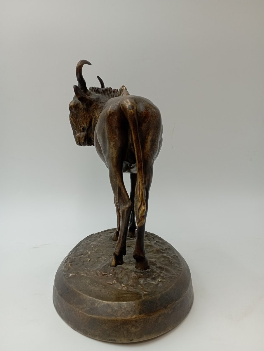 Bronze Wildebeest Sculpture-photo-2