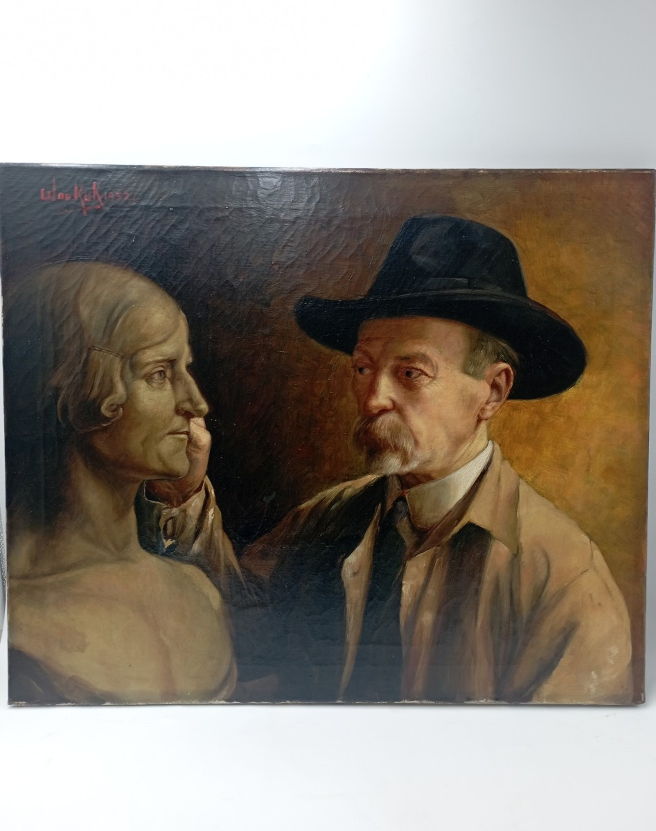 Tableau huile sur toile signé Ul De Kuk