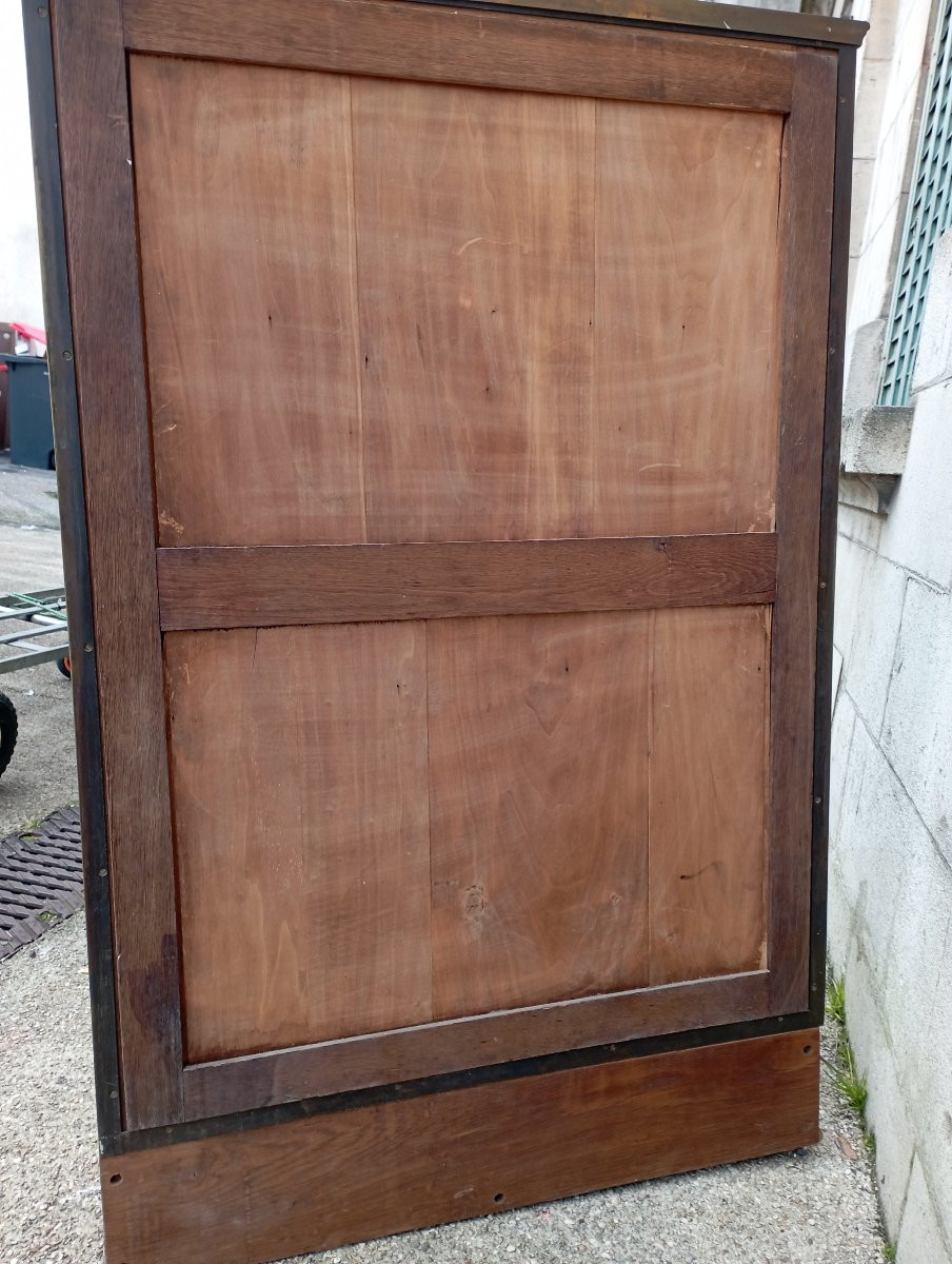 Early 20th Century Brass And Glass Shop Window-photo-1