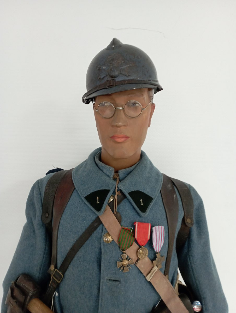 Mannequin taille adulte soldat de la première guerre mondiale-photo-2