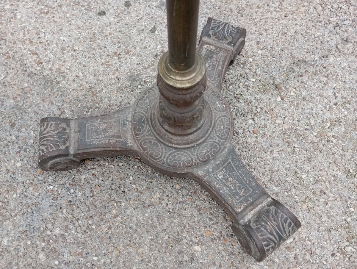 Buste d'Emile Gallé en terre cuite sur pied-photo-1