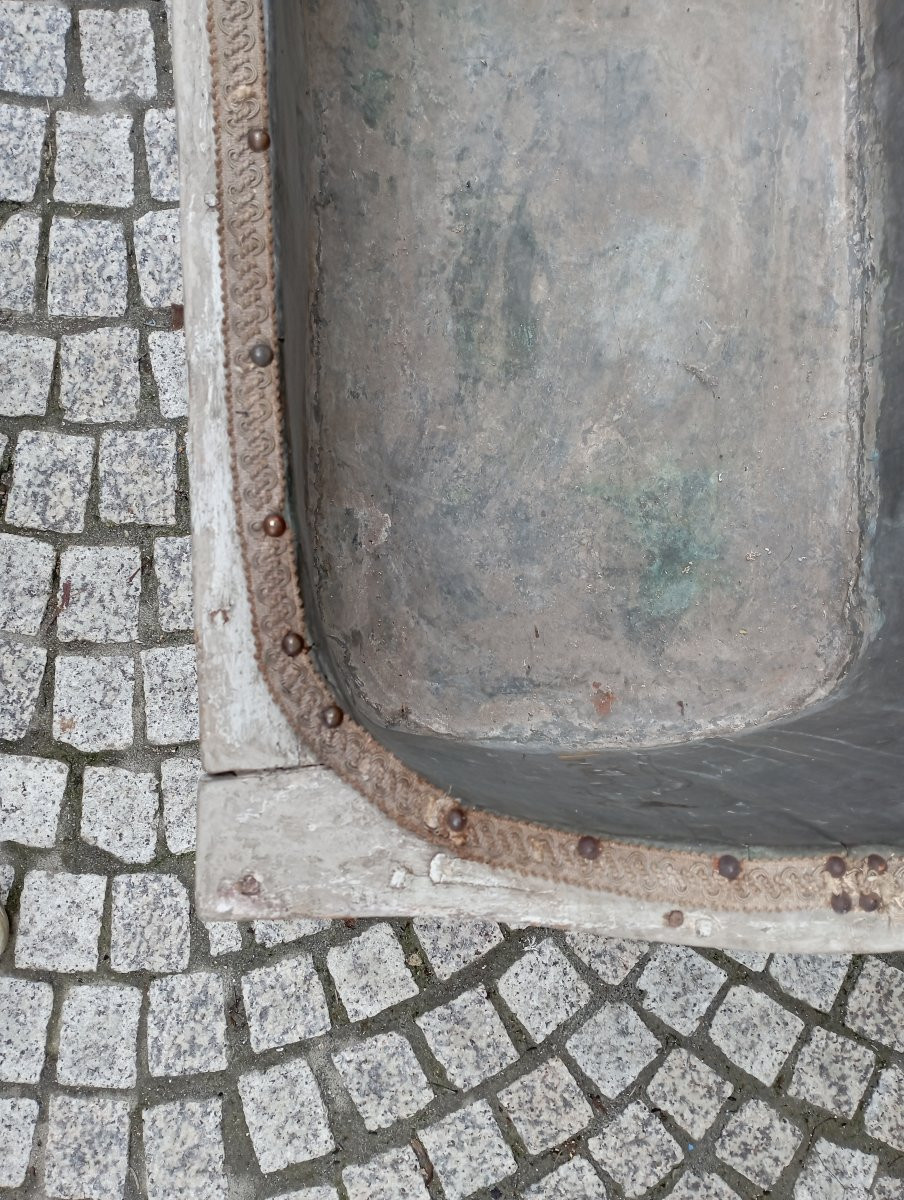 Baignoire en cuivre du XVIII ème siècle-photo-3