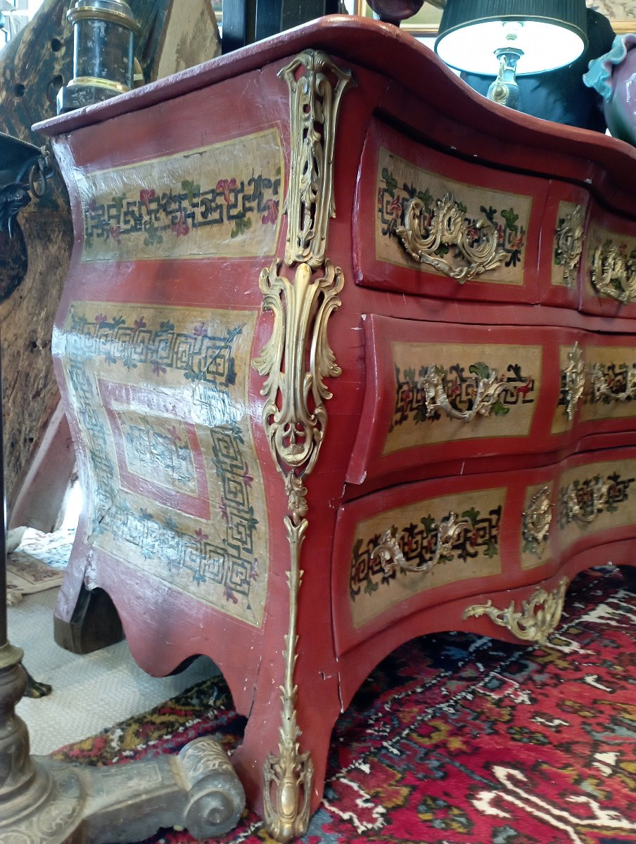 Chest Of Drawers, Partly Dating From The 18th Century-photo-2