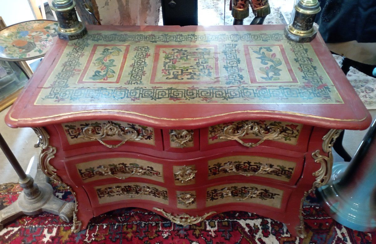 Chest Of Drawers, Partly Dating From The 18th Century-photo-3
