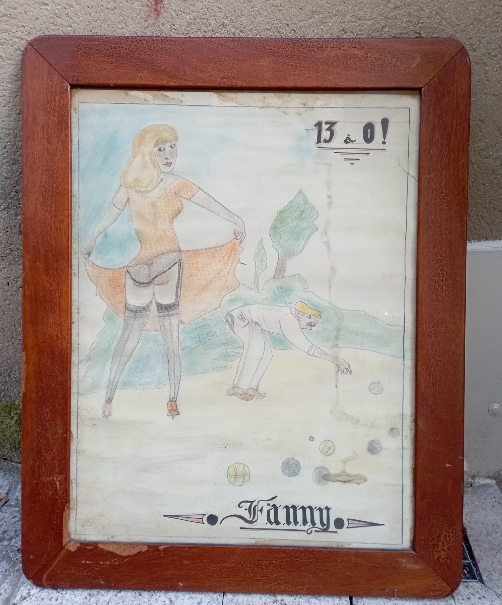 A Series Of Humorous Drawings About Pétanque.-photo-5