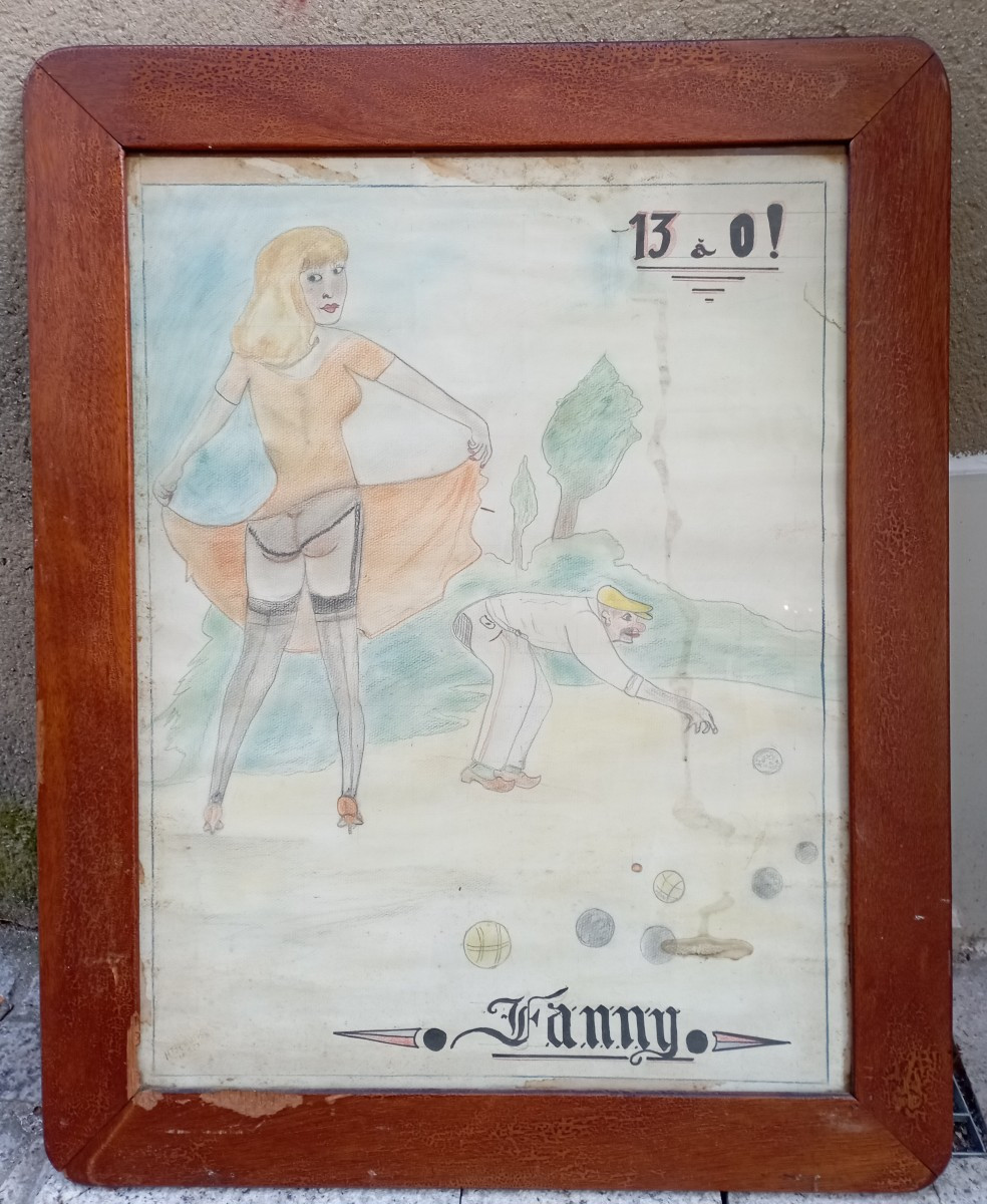 A Series Of Humorous Drawings About Pétanque.