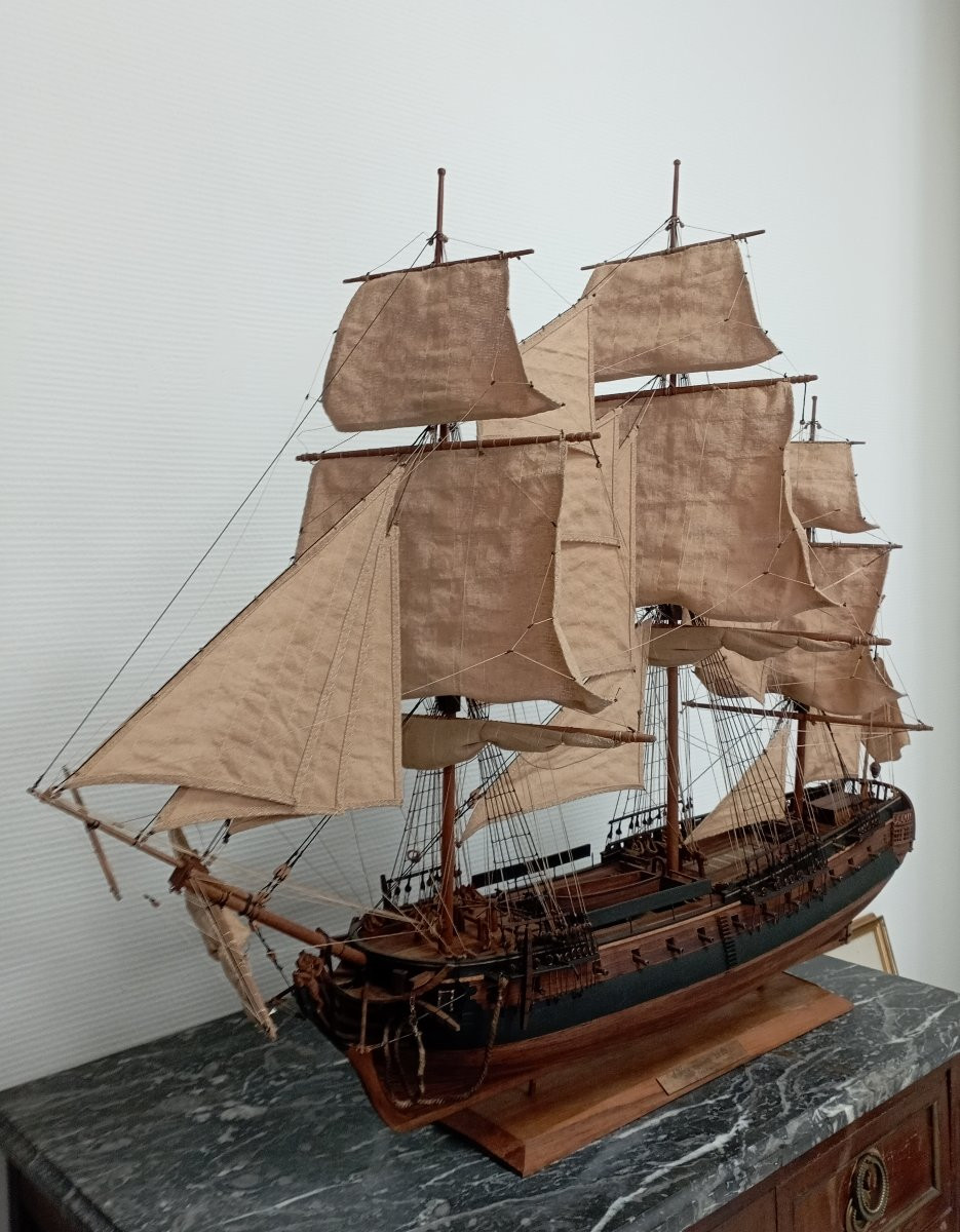 Maquette de la Frégate '' L'Hermione ''-photo-5