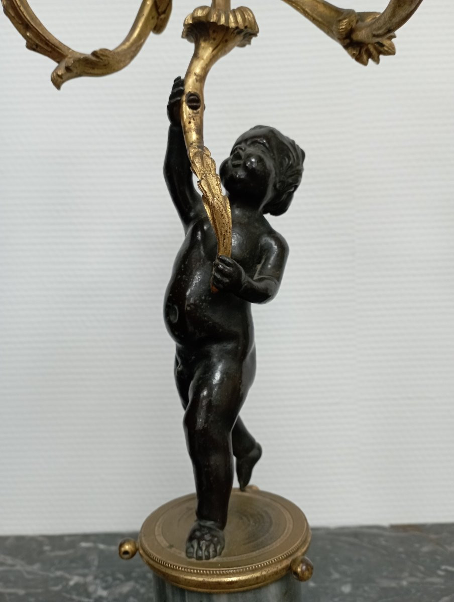 Pair Of Louis XVI Period Candelabra-photo-2