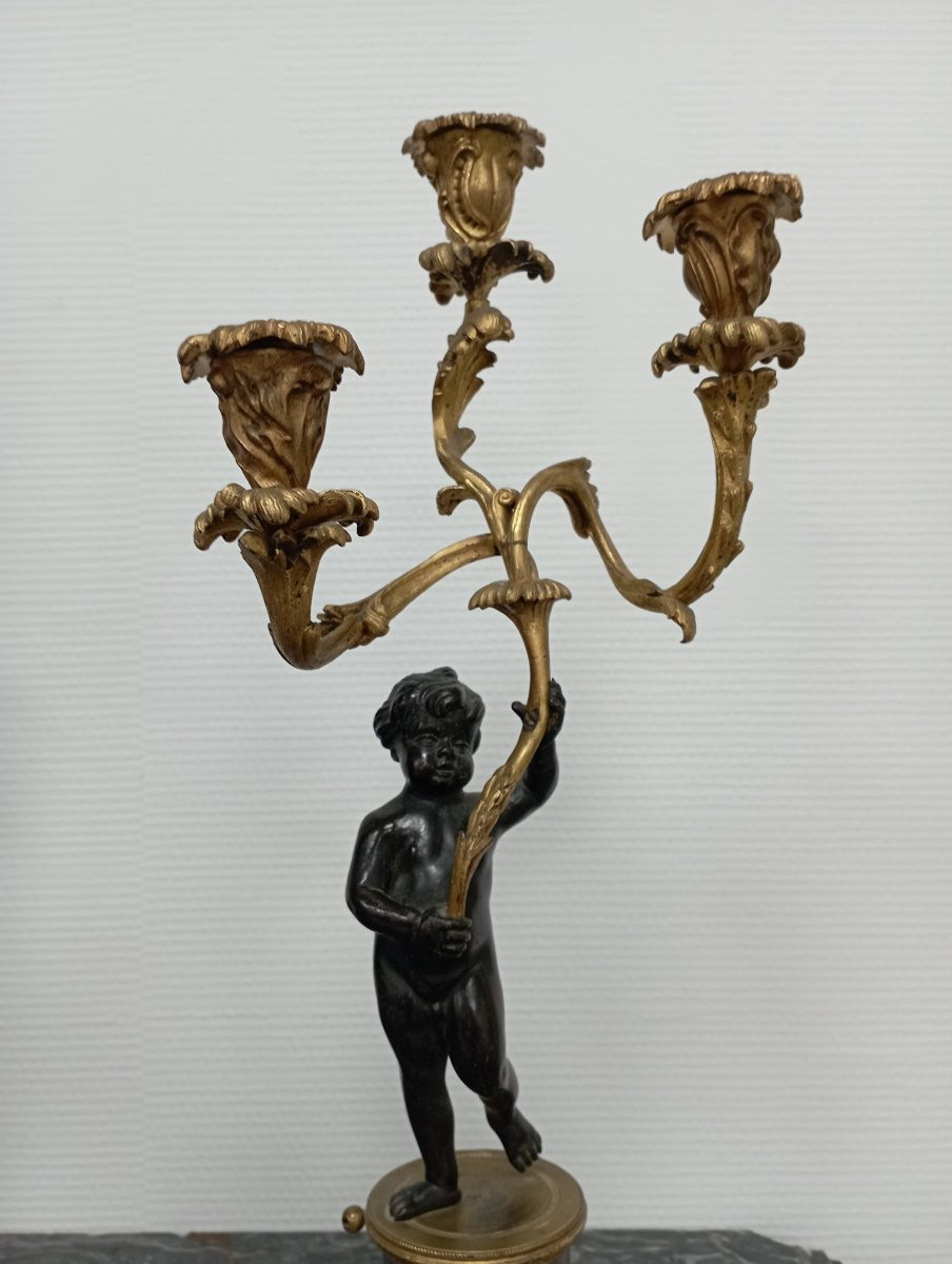 Pair Of Louis XVI Period Candelabra-photo-2