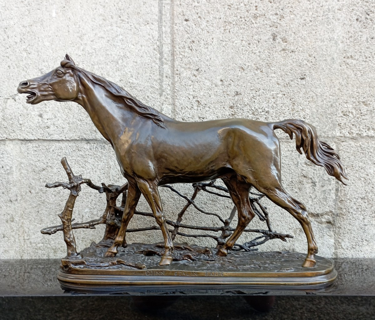 '' Djinn Arabian Stallion '' Bronze Sculpture By Pierre-jules Mène