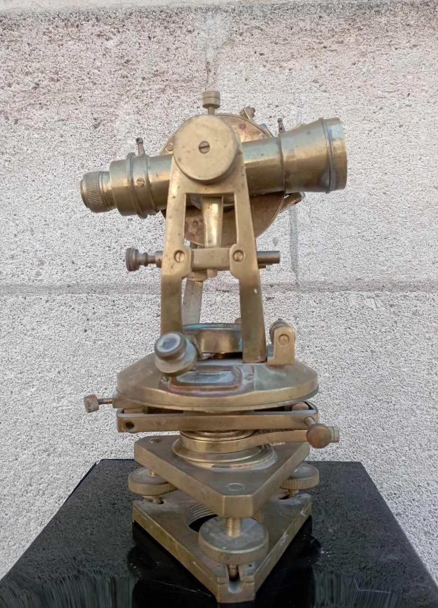 Antique Brass Theodolite-photo-4