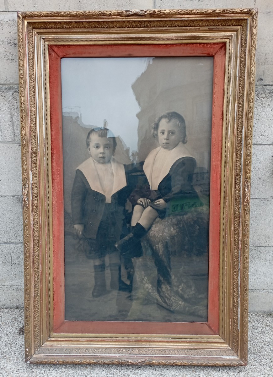 Large 19th Century Charcoal Drawing