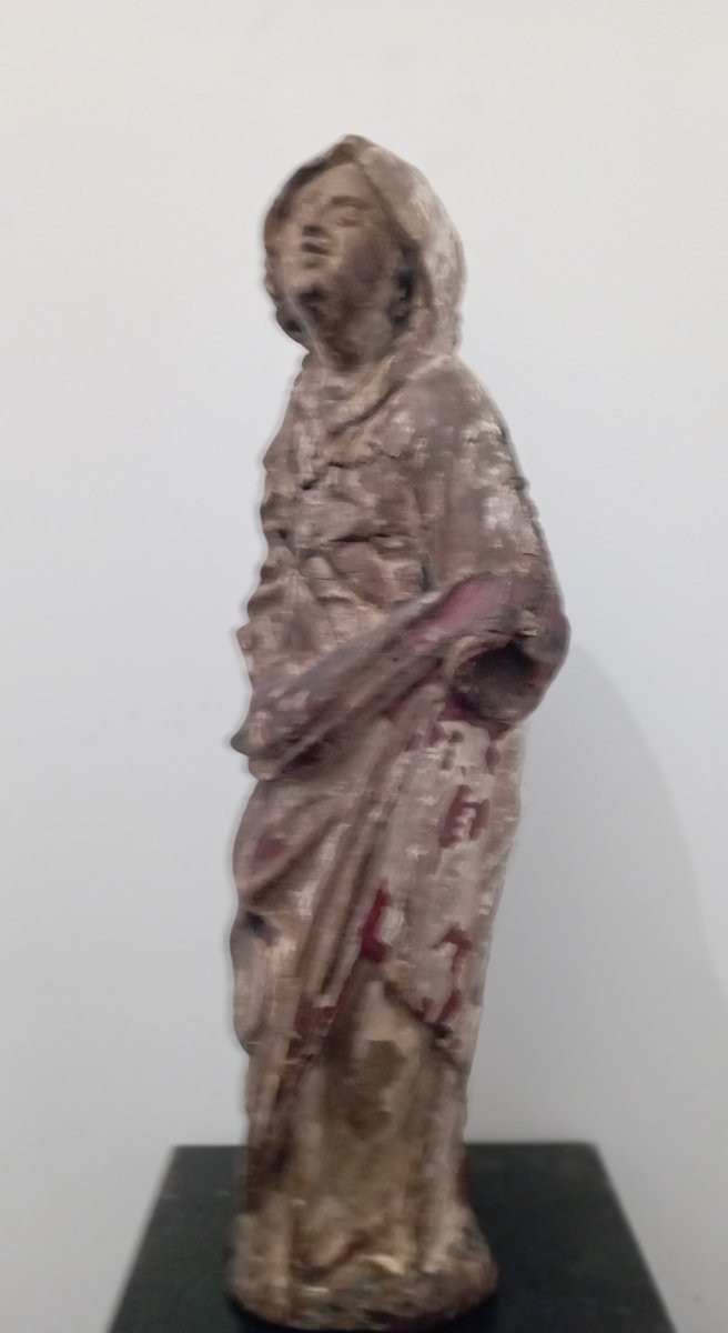 16th Century Wooden Virgin Mary-photo-3