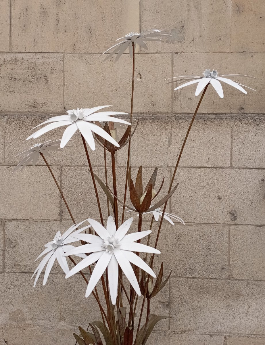 Lampadaire bouquet de fleurs maison Jansen-photo-2