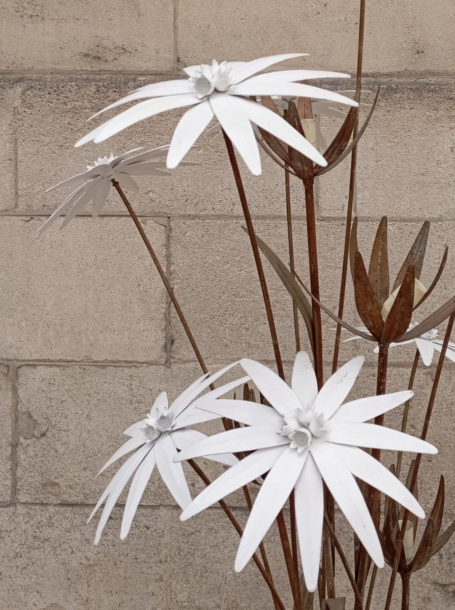 Lampadaire bouquet de fleurs maison Jansen-photo-3