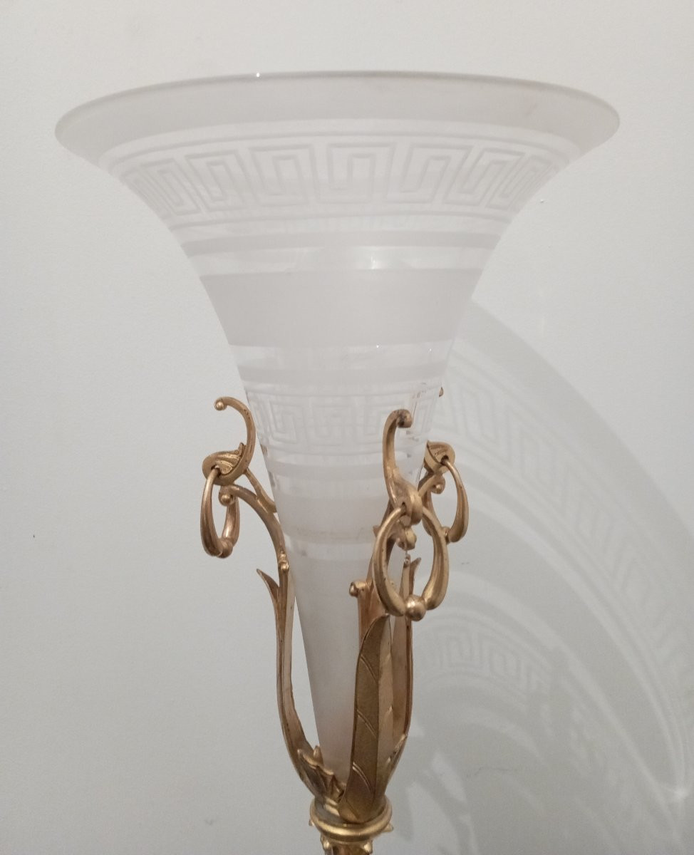Crystal And Gilt Bronze Cones Late 19th Century-photo-2