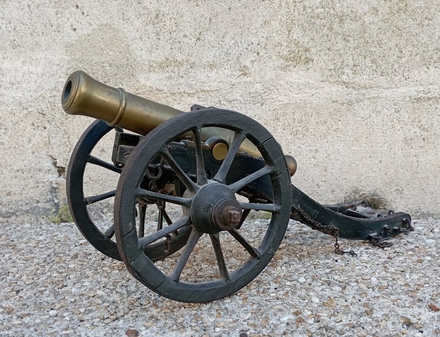 Gribeauval Cannon Miniature Masterwork Late 19th Century-photo-1