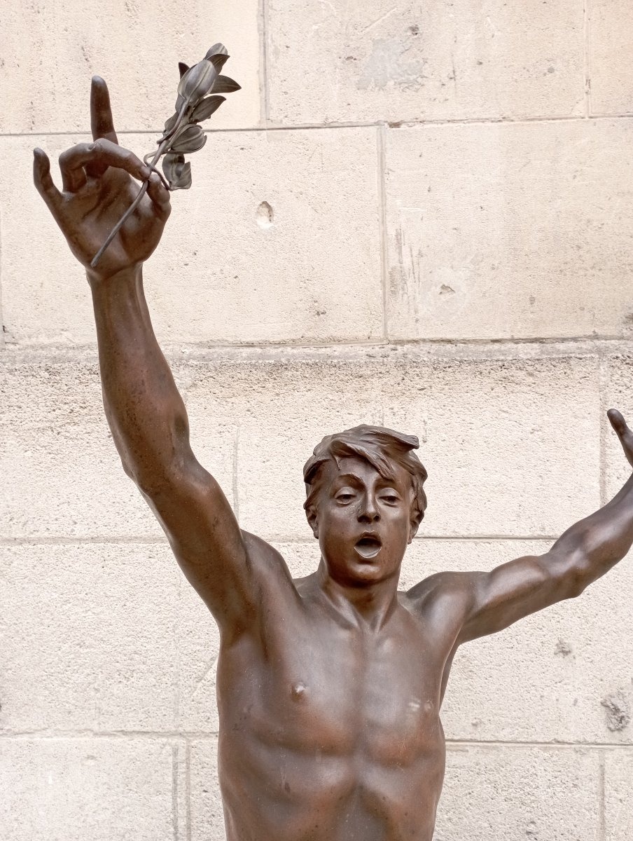 Sculpture - Vox Pacis- par G. Bareau XIX ème siècle-photo-2