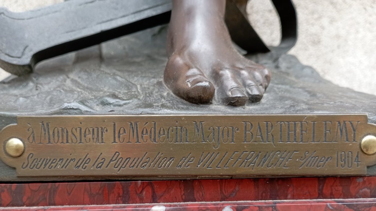 Sculpture - Vox Pacis- par G. Bareau XIX ème siècle-photo-2