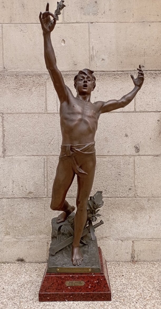 Sculpture - Vox Pacis- par G. Bareau XIX ème siècle