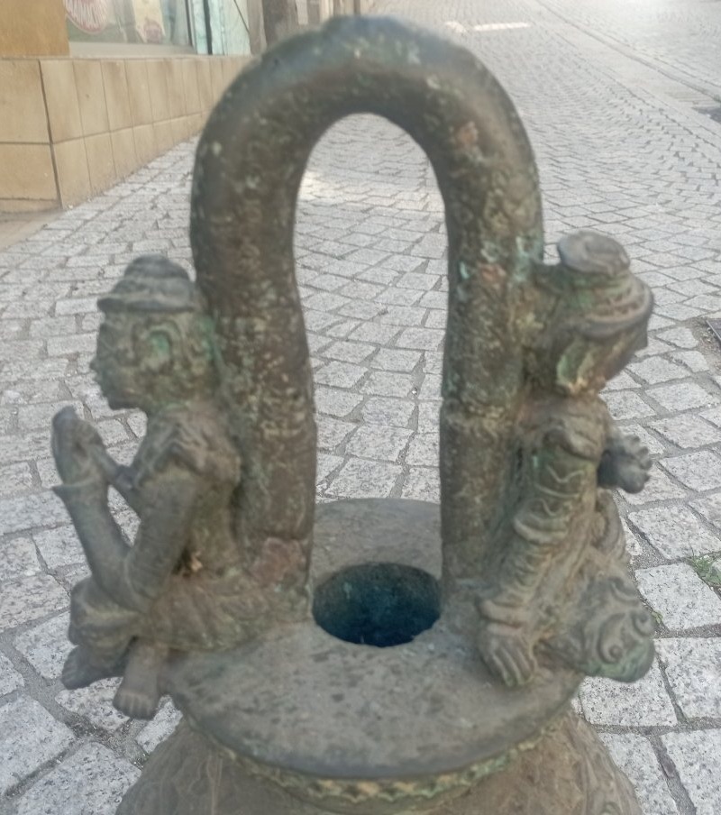 19th-century Bronze Temple Bell From Asia-photo-2