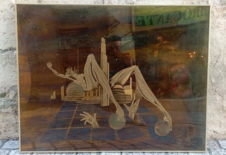 trio de cadre gravure sur cuivre années 80'-photo-2