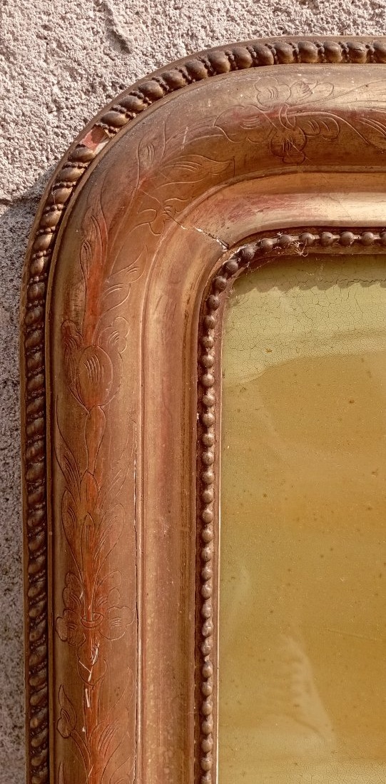 Peinture en ''fixé sous verre'' d'un dirigeable français -photo-4