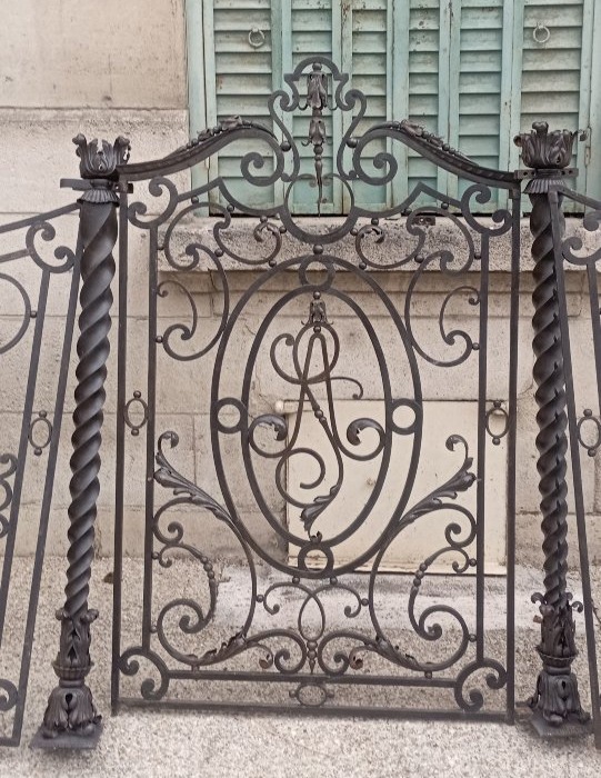 Large 18th-century Wrought-iron Gate -photo-2