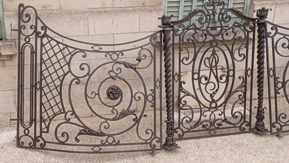Large 18th-century Wrought-iron Gate -photo-3