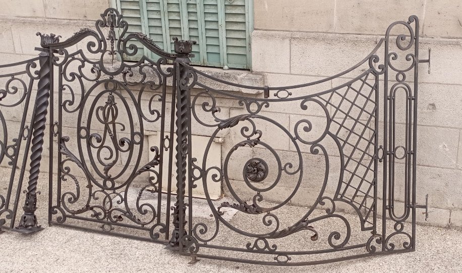 Large 18th-century Wrought-iron Gate -photo-4