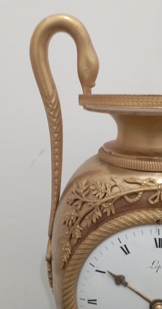 Empire-style Amphora Clock Signed By Lépine-photo-1