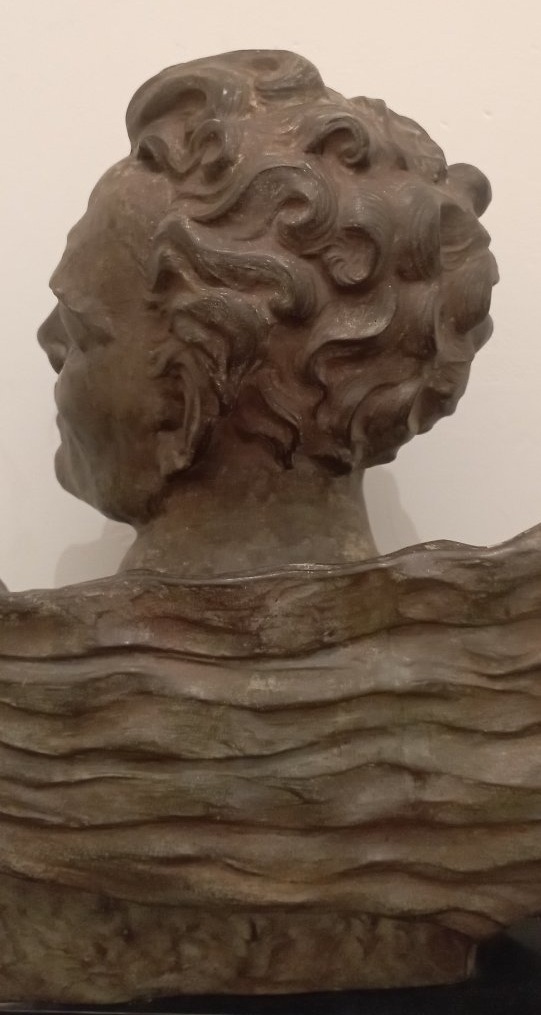 Art Deco Bronze Bust Of Mermoz -photo-4