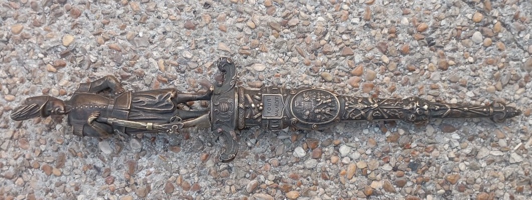 Poignard commémoratif, chasseurs à pied de la garde pendant la guerre de Crimée, Second empire