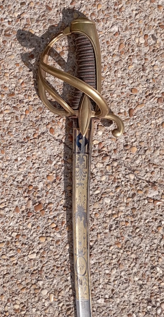 Sabre d'officier de cavalerie légère Premier Empire-photo-2